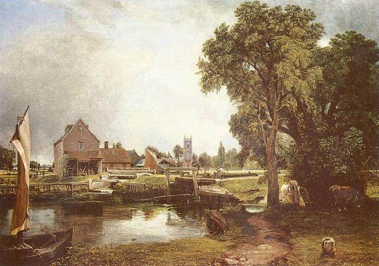 John Constable Schleuse und Muhle in Dedham